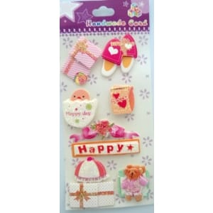 Happy Day Glitter Sticker