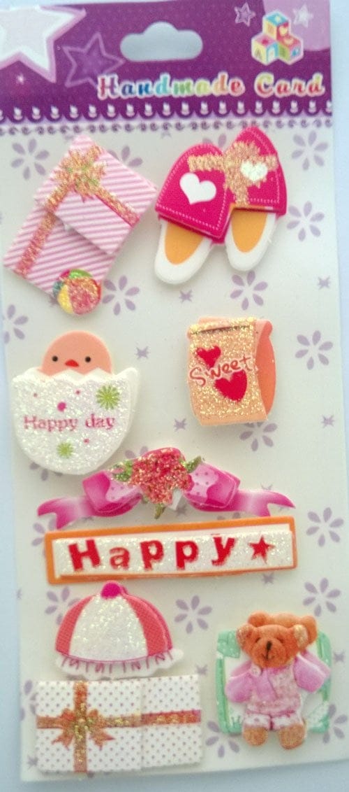 Happy Day Glitter Sticker cast 102 Happy Day Glitter Sticker