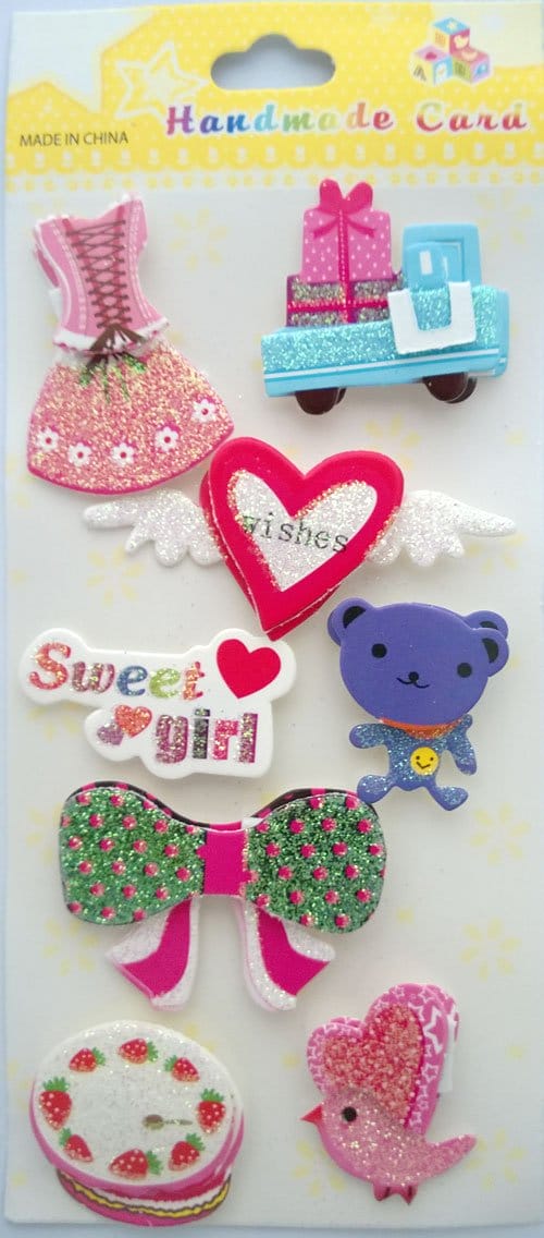 Wishes Glitter Sticker cast 105 Wishes Glitter Sticker