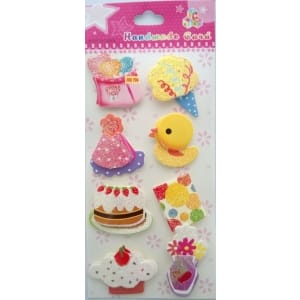 Birthdays Glitter Sticker