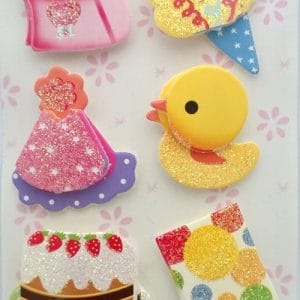 Birthdays Glitter Sticker