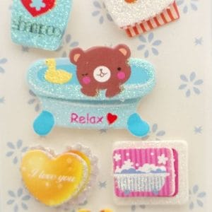 Bath Time Glitter Sticker