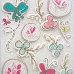 Layered Floral Chipboard Sticker