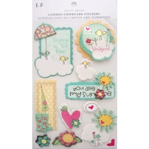 Layered Sunshine Chipboard Sticker