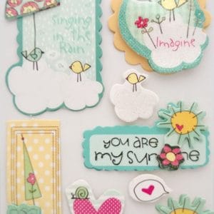 Layered Sunshine Chipboard Sticker