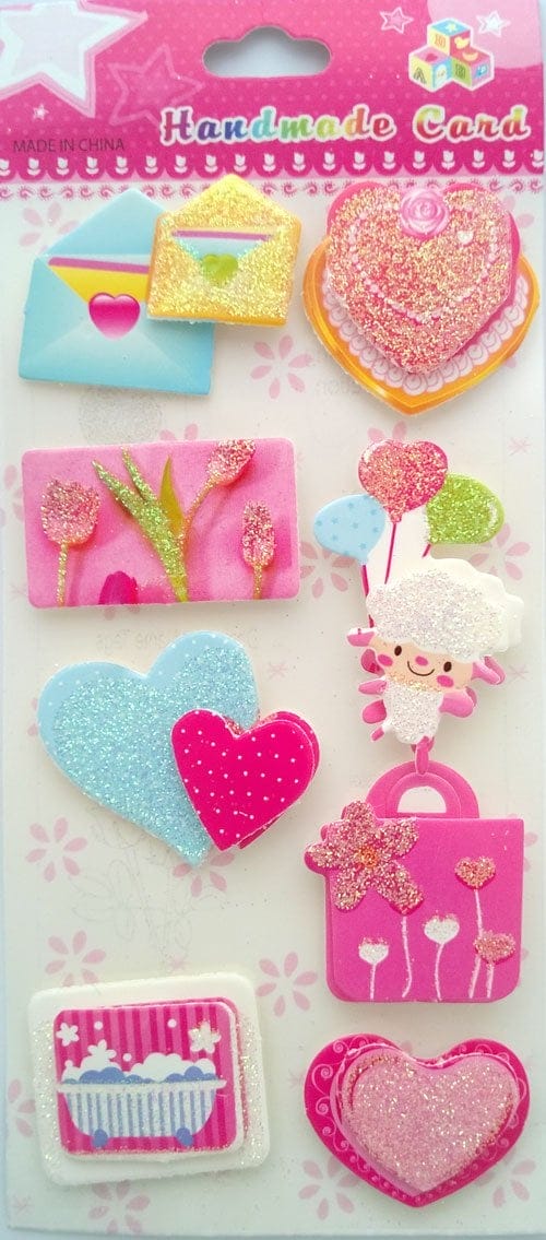Valentine Glitter Sticker cast 95 Valentine Glitter Sticker