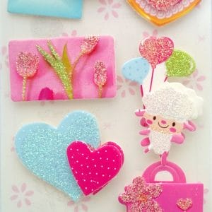 Valentine Glitter Sticker