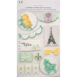 Layered Joy Chipboard Sticker