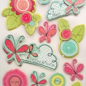 Layered Memories Chipboard Sticker