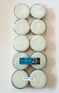Aromatic Tea Lights - Spa (Pack of 10)