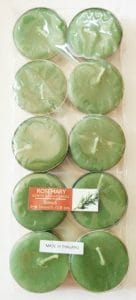 Aromatic Tea Lights - Rosemary (Pack of 10)