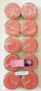 Aromatic Tea Lights - Lotus (Pack of 10)