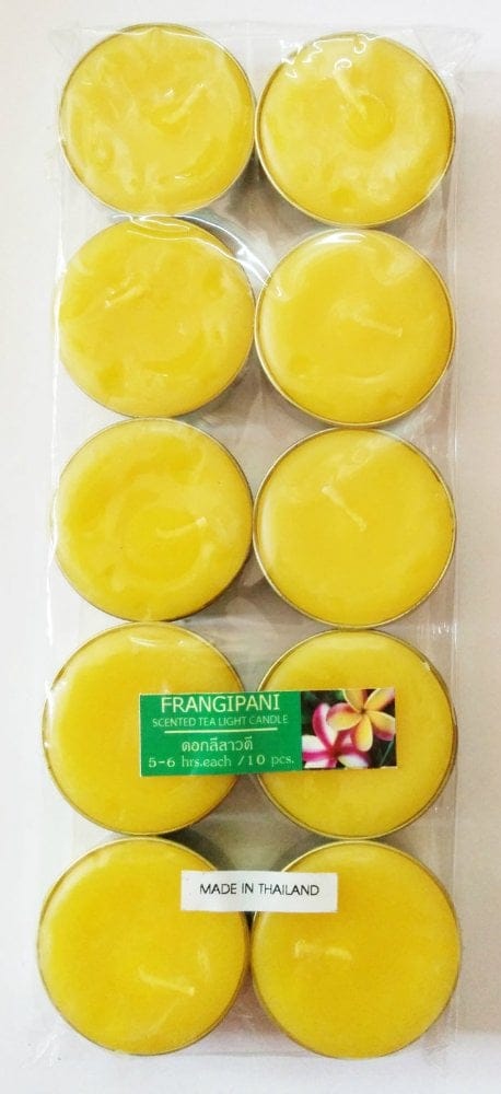 Aromatic Tea Lights - Frangipani/ Plumeria (Pack of 10) catc 12 1 Aromatic Tea Lights - Frangipani/ Plumeria (Pack of 10)