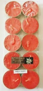 Aromatic Tea Lights - Butterfly Bush (Pack of 10)