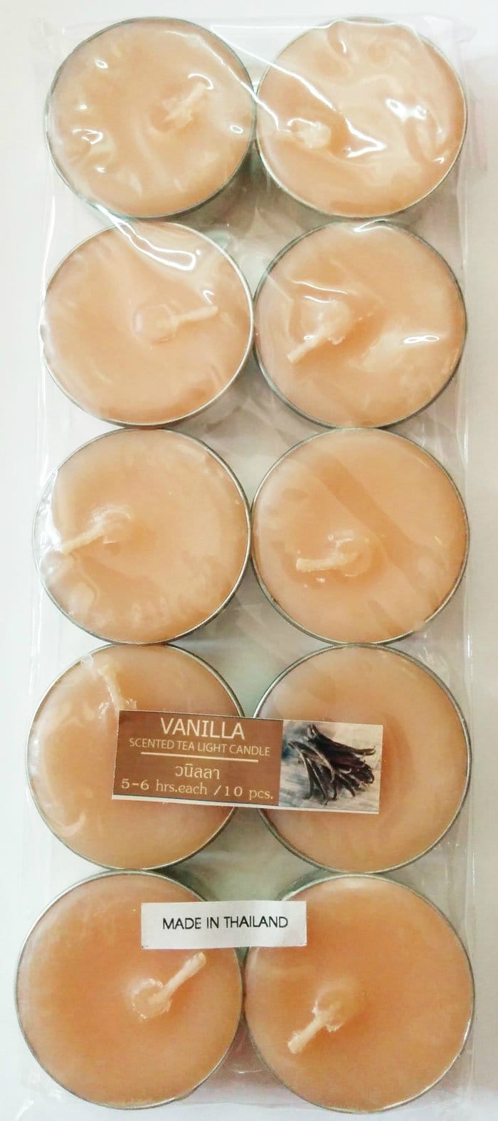 Aromatic Tea Lights - Vanilla (Pack of 10) catc 14 1 Aromatic Tea Lights - Vanilla (Pack of 10)