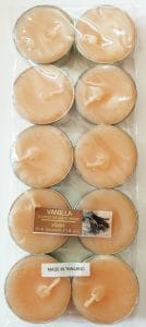 Aromatic Tea Lights - Vanilla (Pack of 10)