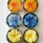 Aromatic Hibiscus shaped Tea Lights (Pack of 10)