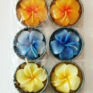 Aromatic Hibiscus shaped Tea Lights (Pack of 10)