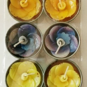 Aromatic Floral shaped Tea Lights (Pack of 10)
