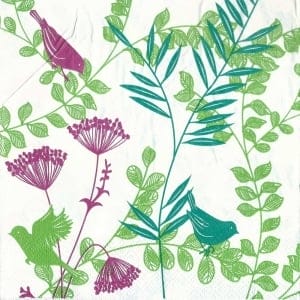 A pack of 12 by 12 inch Decoupage Napkins(5 pcs) - Floral Design 29