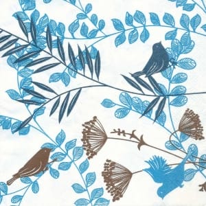 A pack of 12 by 12 inch Decoupage Napkins(5 pcs) - Floral Design 31