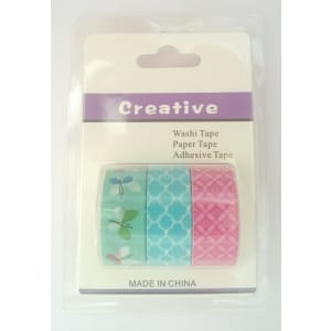 Creative Washi Tapes (Pack of 3 tapes) - Design 1
