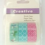 Creative Washi Tapes (Pack of 3 tapes) - Design 1