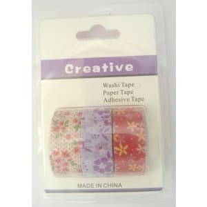 Creative Washi Tapes (Pack of 3 tapes) - Design 4