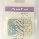 Creative Glittered Washi Tapes (Pack of 3 tapes) - Design 3