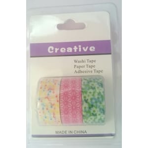 Creative Washi Tapes (Pack of 3 tapes) - Design 5