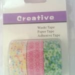 Creative Washi Tapes (Pack of 3 tapes) - Design 5