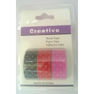 Creative Washi Tapes (Pack of 3 tapes) - Design 7