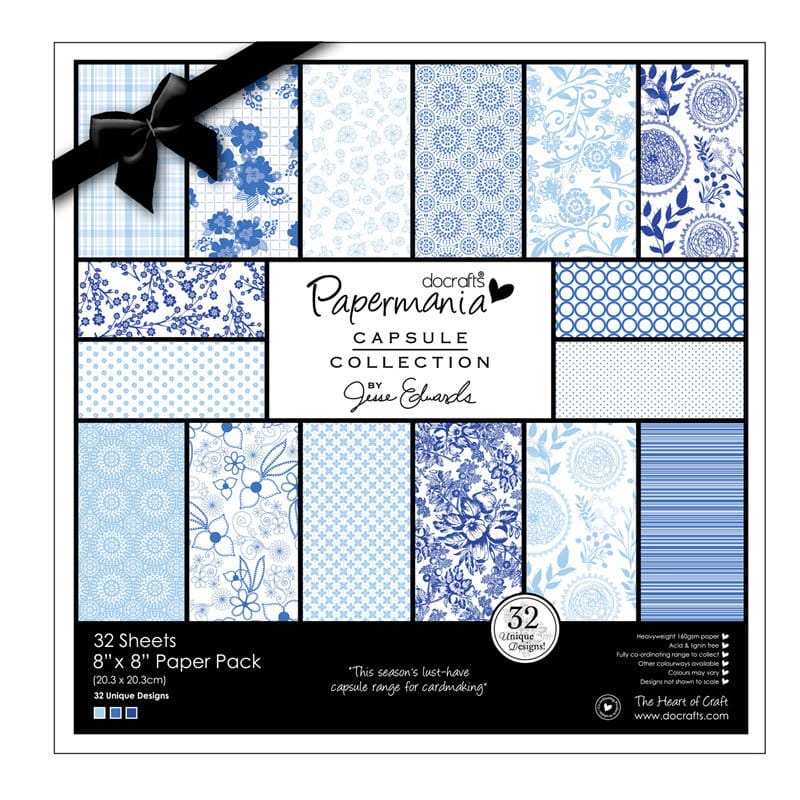 Papermania Capsule Collection 8X8" Paper Pack by Jesse Edwards - Burleigh Blue pma 160310 Papermania Capsule Collection 8X8" Paper Pack by Jesse Edwards - Burleigh Blue