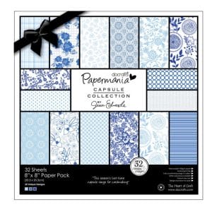 Papermania Capsule Collection 8X8" Paper Pack by Jesse Edwards - Burleigh Blue