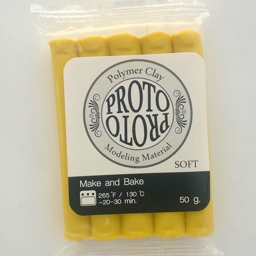 Proto Make and Bake Polymer Clay (50 gms) - Yellow proto 50 yellow Proto Make and Bake Polymer Clay (50 gms) - Yellow