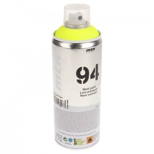 Montana MTN 94 Spray Paint - Fluorescent Yellow s0600 fluorescent yellow Montana MTN 94 Spray Paint - Fluorescent Yellow