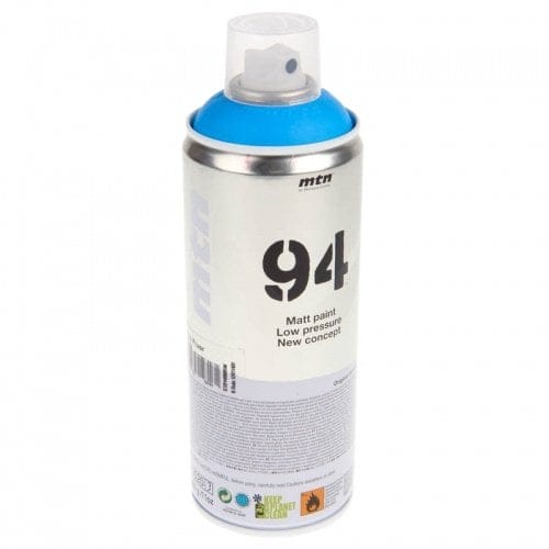 Montana MTN 94 Spray Paint - Fluorescent Blue s0604 fluorescent blue Montana MTN 94 Spray Paint - Fluorescent Blue