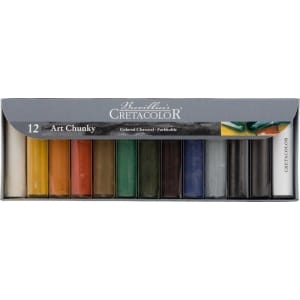 Cretacolor Art Chunky Colored Charcoal - Set of 12