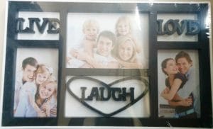 Photo Frame (Black) - Live Love Laugh