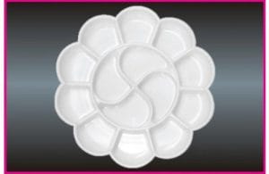 Khyati Colour Mixing Plate / Palette - Flower Big