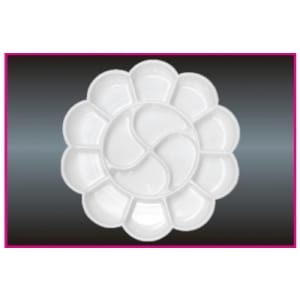 Khyati Colour Mixing Plate / Palette - Flower Big
