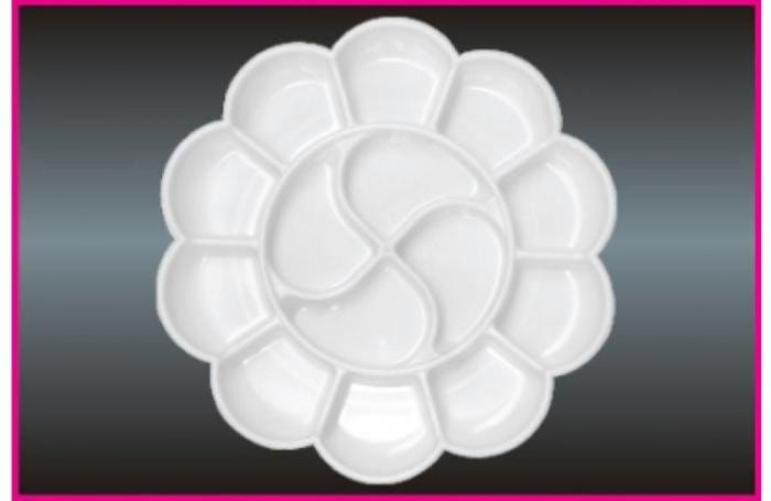 Khyati Colour Mixing Plate / Palette - Flower Big