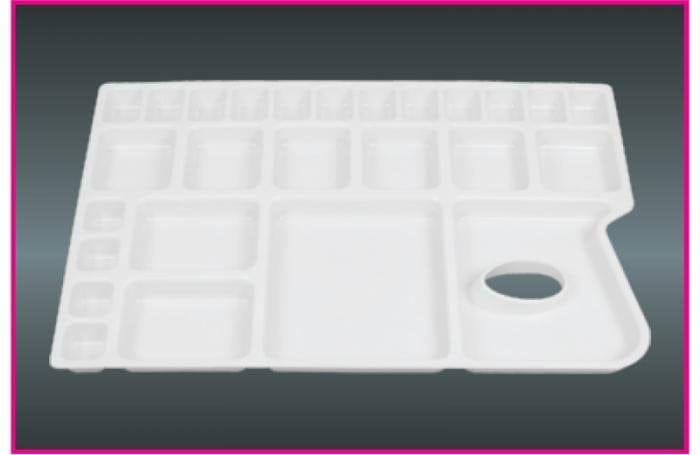 Khyati Colour Mixing Plate / Palette - Rectangular Large Khyati Colour Mixing Plate / Palette - Rectangular Large