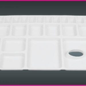 Khyati Colour Mixing Plate / Palette - Rectangular Large