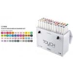 Shinhan Touch Twin Brush  Markers (Set of 48 assorted Shades)