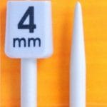 Pony Knitting Pins Knobbed Pairs 25cm x 4mm