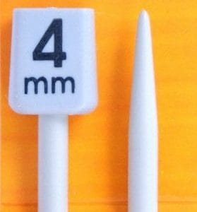 Pony Knitting Pins Knobbed Pairs 25cm x 4mm