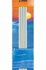 Pony 2 Point Aluminium Knitting Pins 3mm (Set of 4)