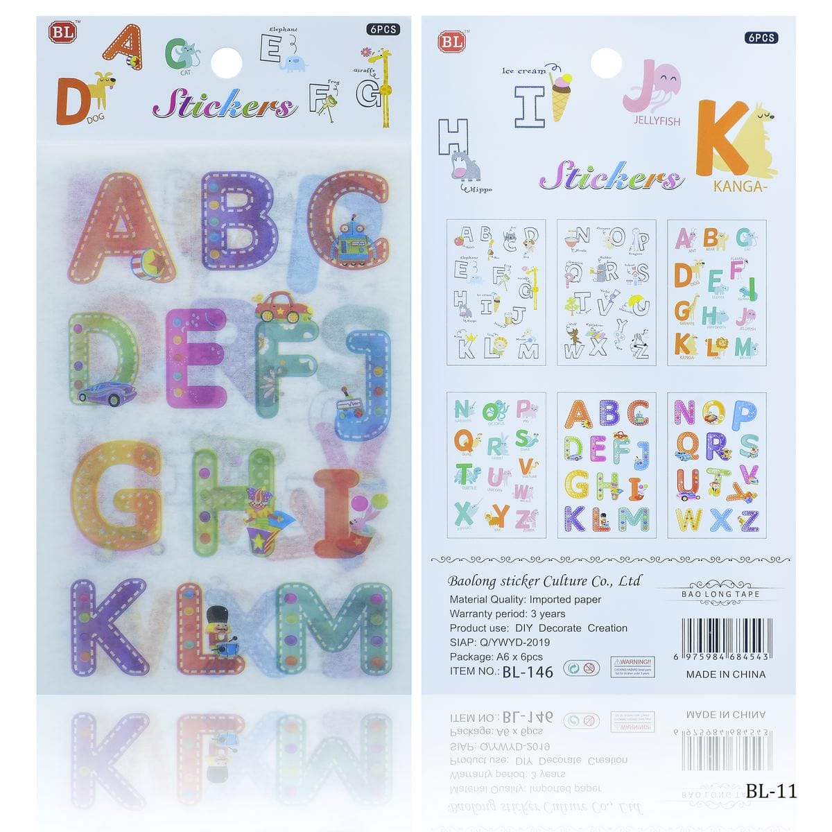 Journal Washi paper Sticker Combo (BL-11) BL 11 Sticker combo Journal Washi paper Sticker Combo (BL-11)