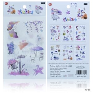 Journal Washi paper Sticker Combo (BL-15)